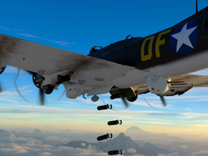 Boeing B-17 Flying Fortress Bomb Drop