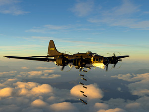 Boeing B-17 Flying Fortress Bomb Drop 2 color