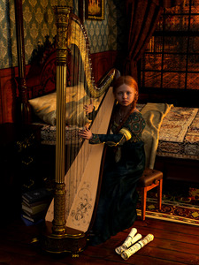 Serenade of the Clarsach Celtic Harpist 