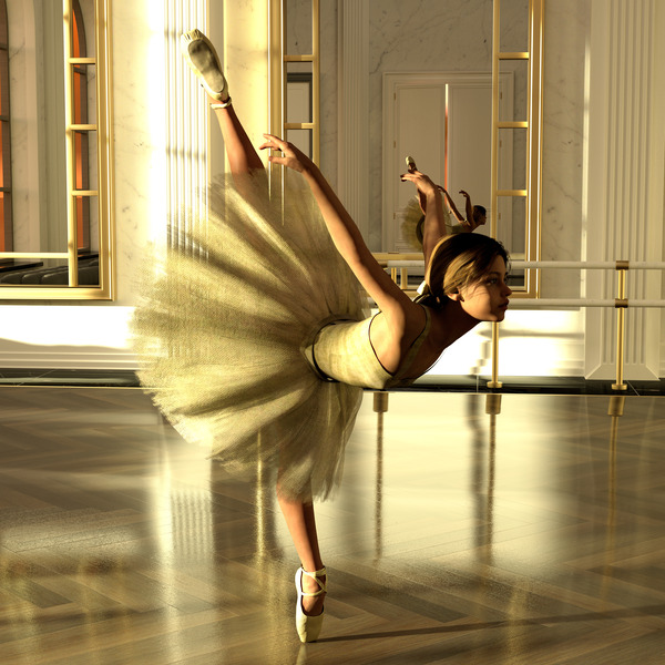 Ballet Practice Paris - Degas Little Dancer Tribute  Print