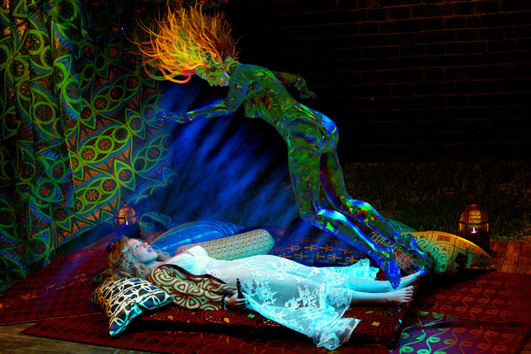 Ensleys Mystic DMT Journey - Experiencing dualism for the first time. Print