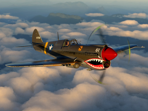 Curtiss P-40 Warhawk Color Print