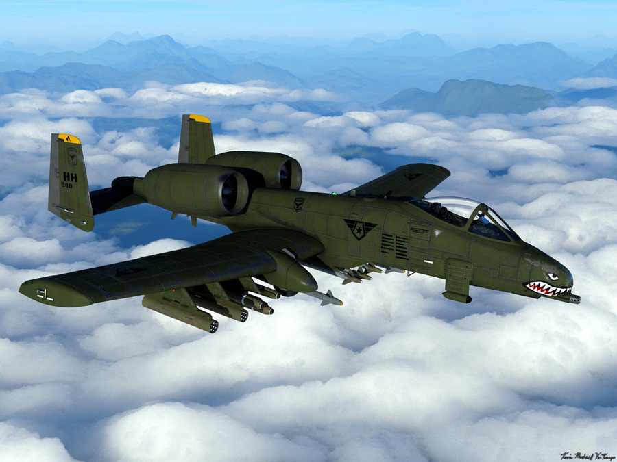 A-10 Thunderbolt II Warthog  Print