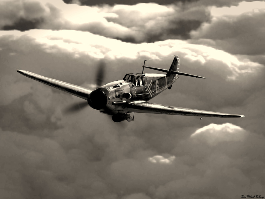 Messerschmitt Bf 109 BW  Print