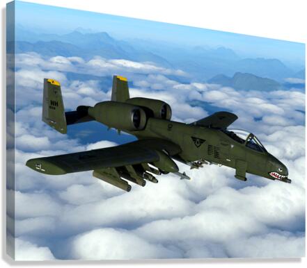 A-10 Thunderbolt II Warthog Canvas Print
