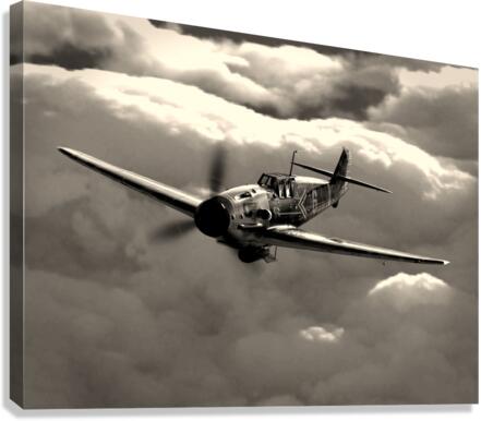 Messerschmitt Bf 109 BW Canvas Print