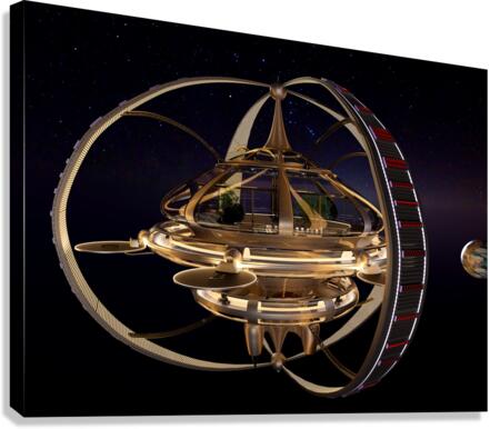 Interstellar Spaceship Eden  Canvas Print