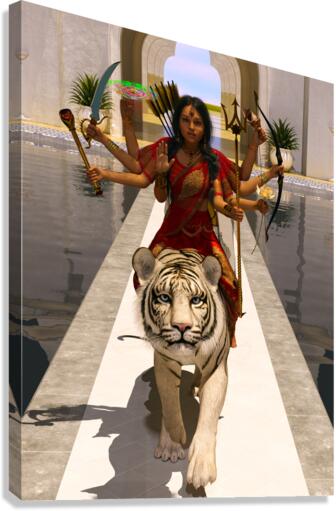 Hindu Goddess Durga Canvas Print