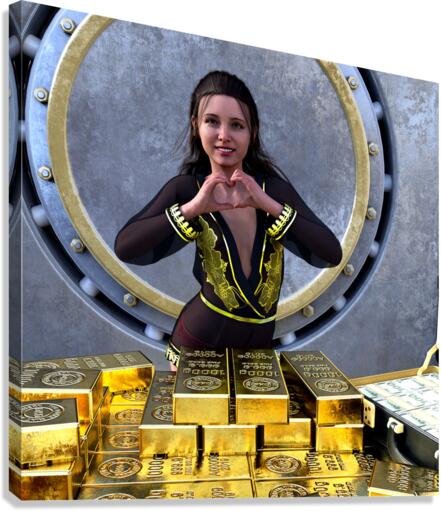 The Gold Diggers Love of Money Canvas Print
