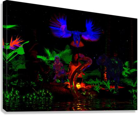 Ayahuasca - Masculine and Feminine Energy Enhanced Canvas Print