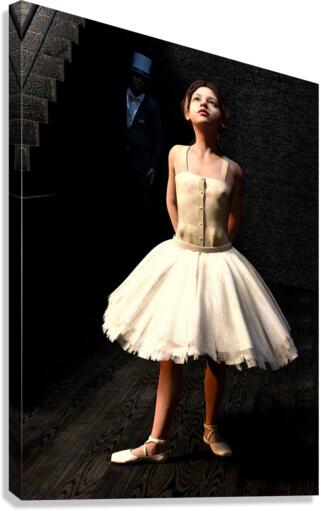 Little Dancer - Degas ballerina tribute Canvas Print