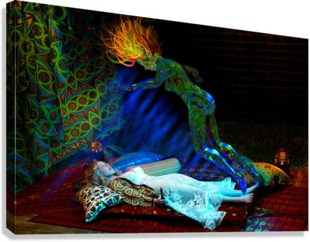 Ensleys Mystic DMT Journey - Experiencing dualism for the first time. Canvas Print