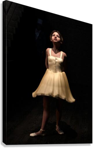 Little Dancer - Degas ballerina tribute Canvas Print