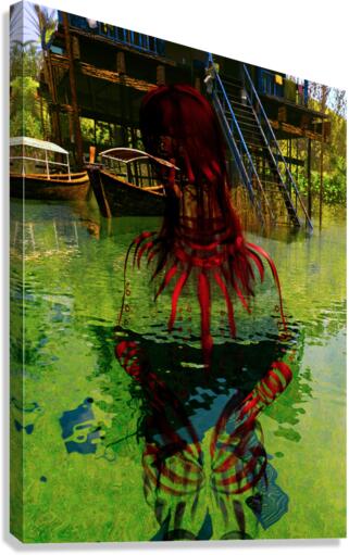 Amazon River Ghost - End of a Culture Canvas Print