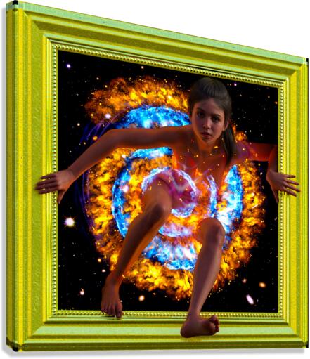 Coming Out of the Box - Frame Wrap Canvas Print