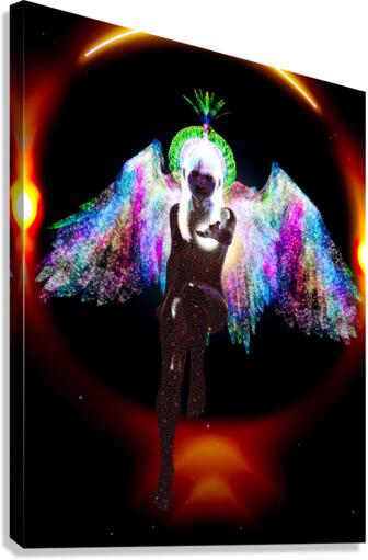 Psychedelic Ayahuasca Angel - DMT Journey Canvas Print