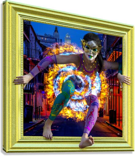 Out Of Mardi Gras Bourbon Street New Orleans Louisiana  Canvas Print