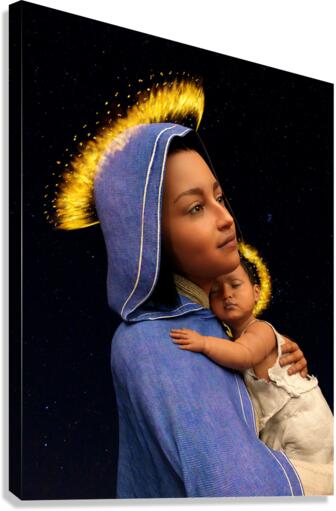 Madonna And Child - Galilean Mary and Jesus - 75MP 3:4 ratio Canvas Print