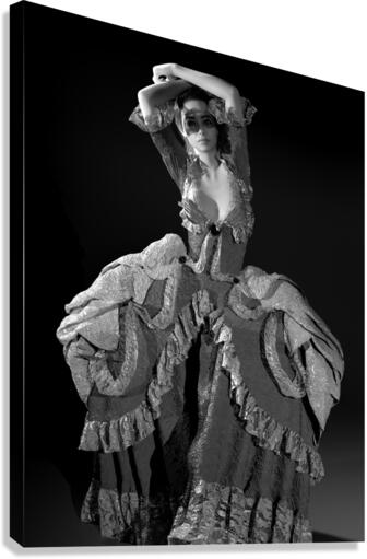 Paris 18th Century - Haute Couture - Ballet Theater  Canvas Print