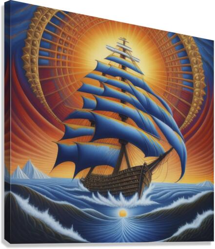 Epilogue Ship Setting Sail Canvas Print