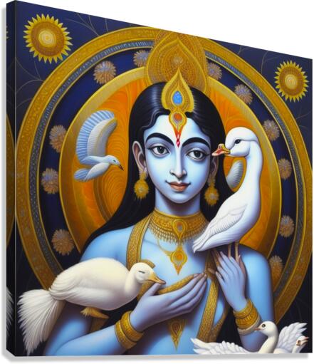 Krishna Kindness 4 Canvas Print