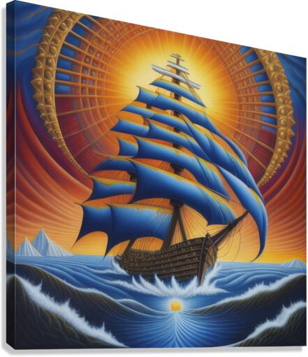 Epilogue Ship Setting Sail Canvas Print