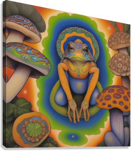 Entheogens Bufo Peyote Ayahuasca Canvas Print