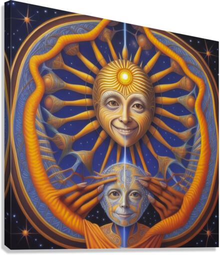 Gratitude for the Sun and the Moon Canvas Print