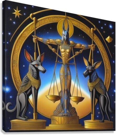 Judgement by Anubis Canvas Print