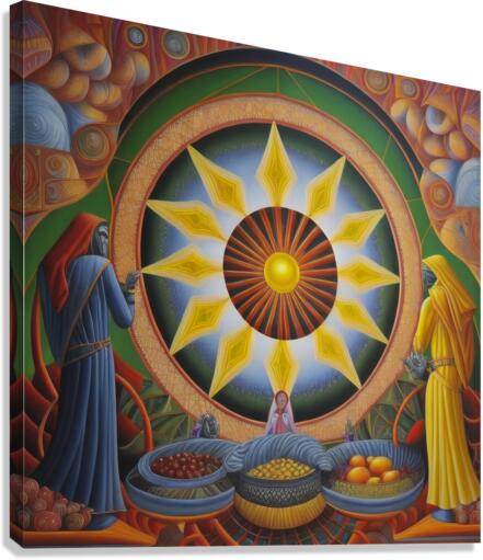 Buying and Selling is Belief Market Canvas Print