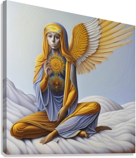 Broken Fallen Angel Forgiveness Canvas Print