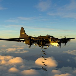 Boeing B-17 Flying Fortress Bomb Drop 2 color