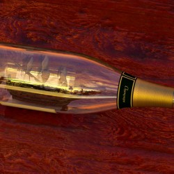 Impossible Ship in a Bottle
