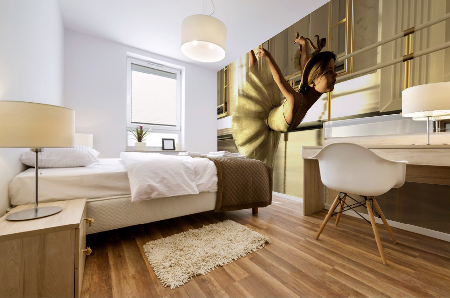 Ballet Practice Paris - Degas Little Dancer Tribute  Mural print