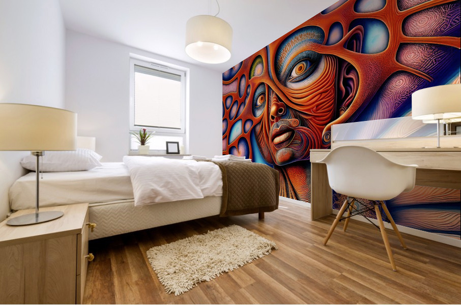 Compartmentalizing Pain Mural print