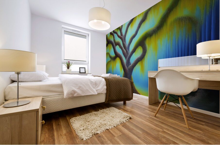 The Whispering Willow Mural print