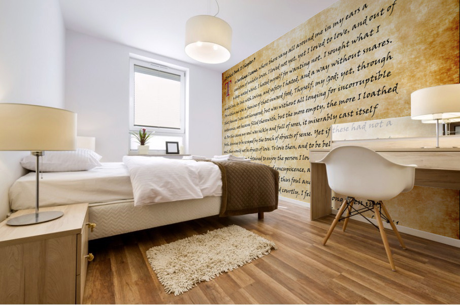 St Augustine Confessions Translation Mural print