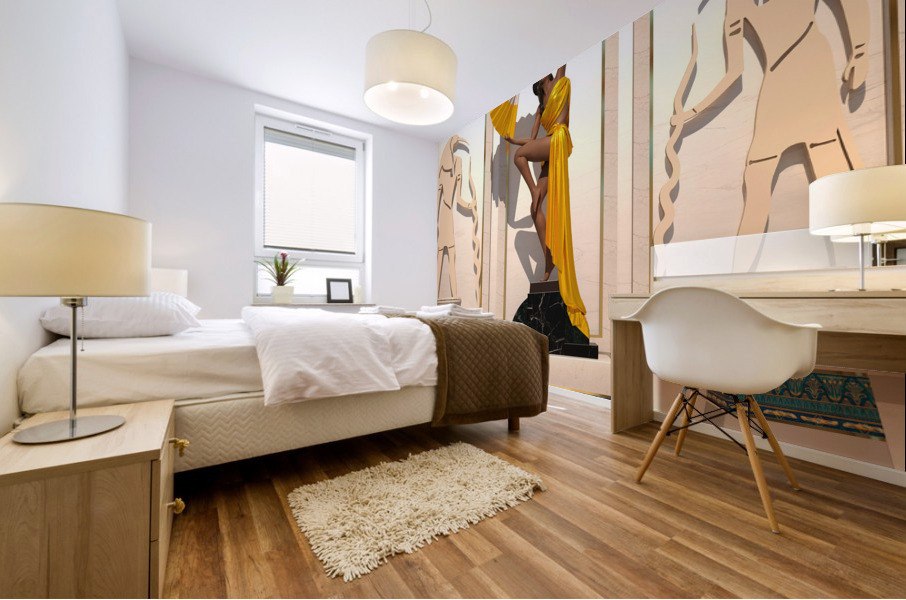 Art Deco Egyptian Statue - In the flesh Mural print
