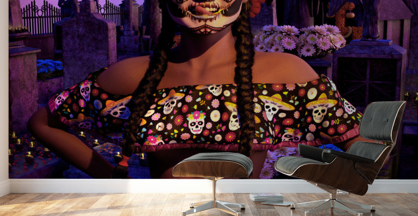Day of the Dead - Dia de los Muertos Wall Murals