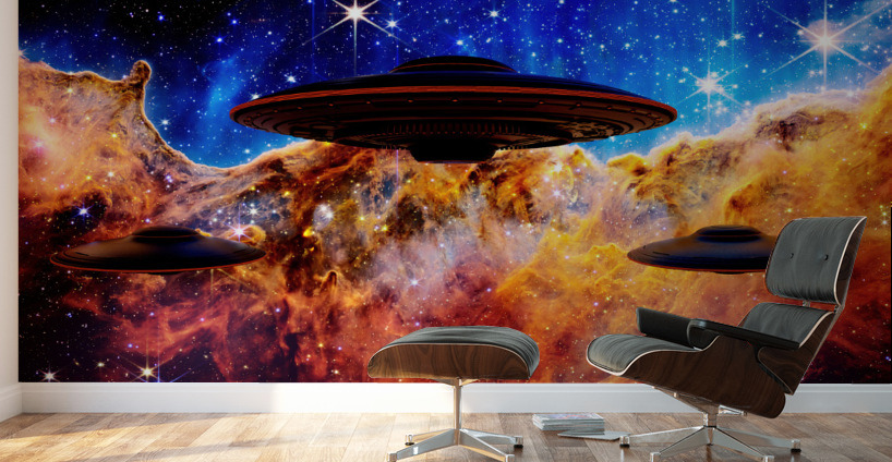 Carina Nebula James Webb Telescope UFO  Wall Murals