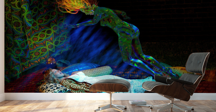 Ensleys Mystic DMT Journey - Experiencing dualism for the first time. Wall Murals