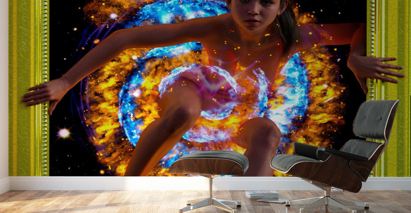 Coming Out of the Box - Frame Wrap Wall Murals