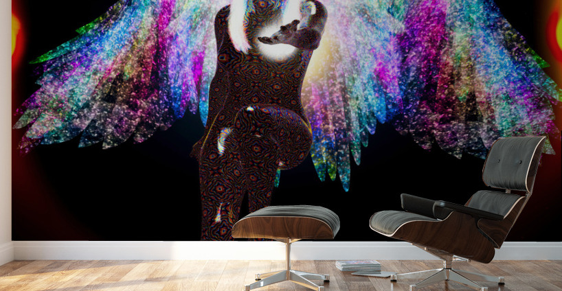Psychedelic Ayahuasca Angel - DMT Journey Wall Murals
