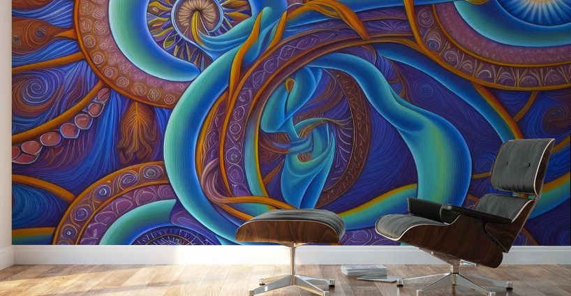 Loops of Habit Wall Murals