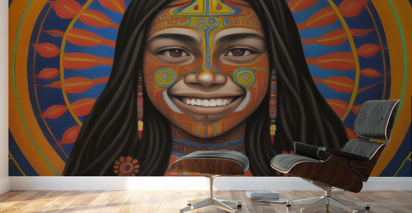 Indigenous Child 2 Wall Murals