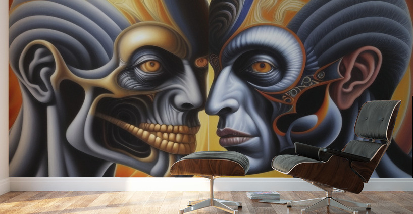 Conflict and Resolution 2 Wall Murals