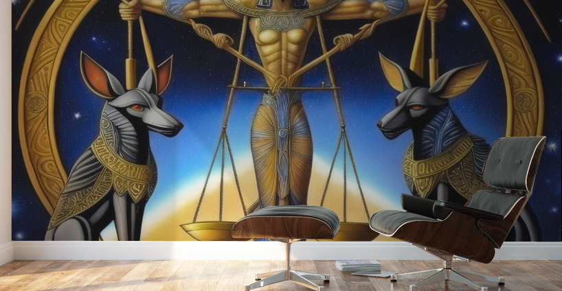 Judgement by Anubis Wall Murals