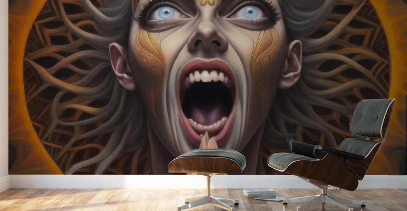 Human Suffering Wall Murals