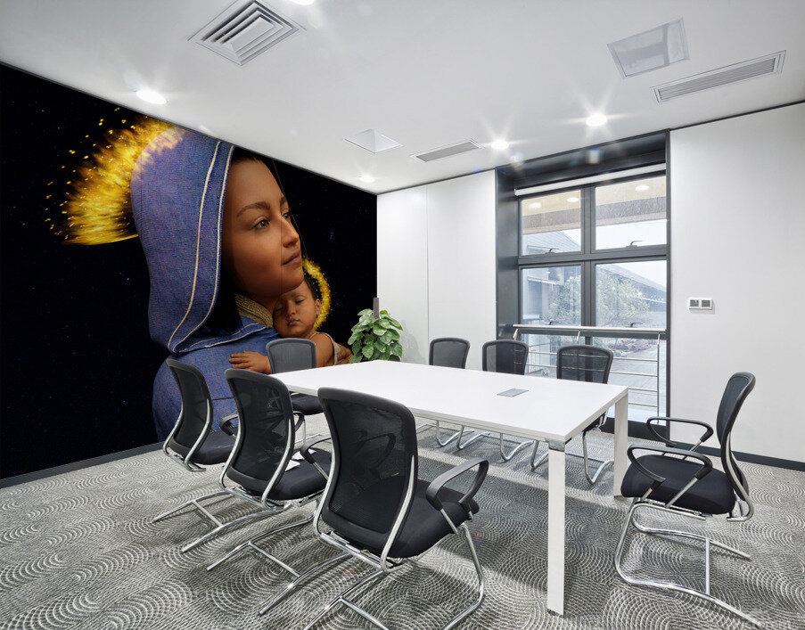 Madonna And Child - Galilean Mary and Jesus - 75MP 3:4 ratio Wall Printing