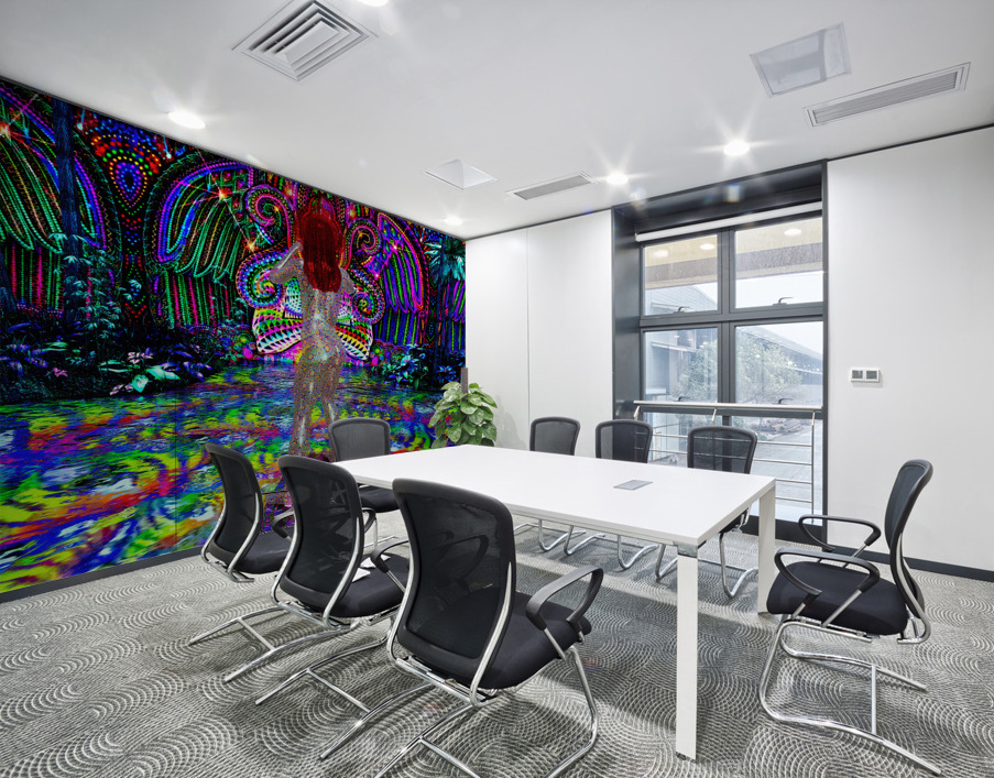 Psychedelic Ayahuasca Angel - DMT Journey Wall Printing